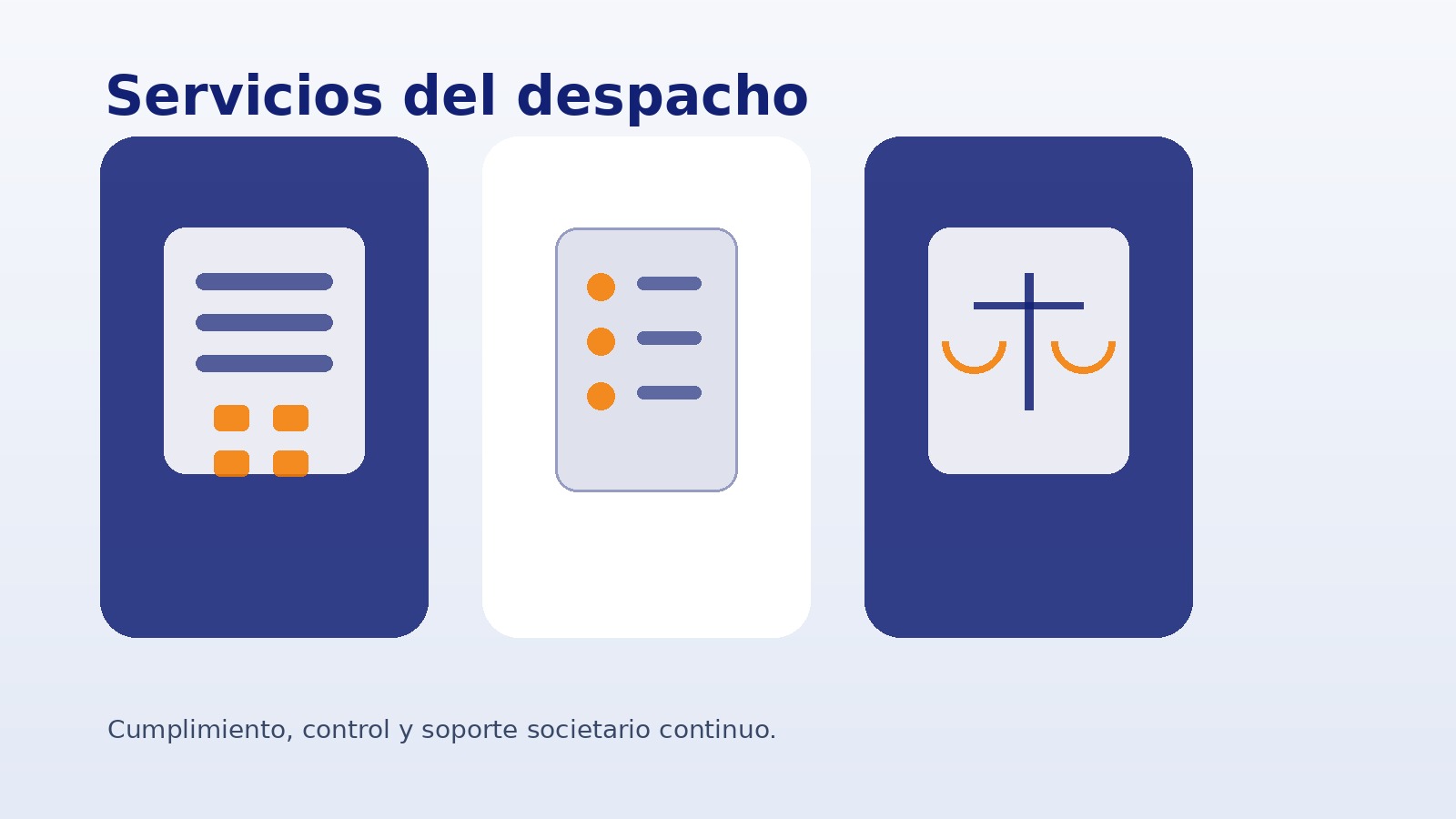 Servicios profesionales de asesoría